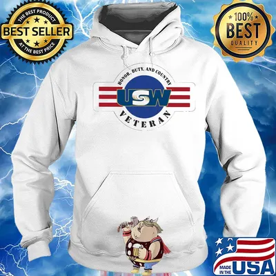 Honor duty and country veteran United Steelworkers s Hoodie