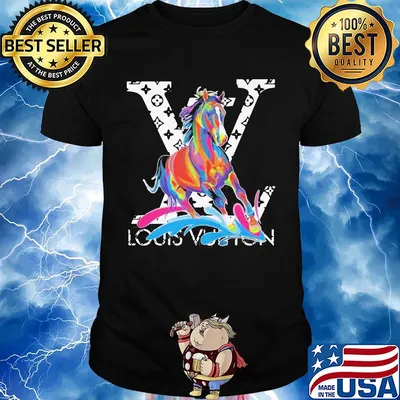 Horse louis vuitton logo shirt