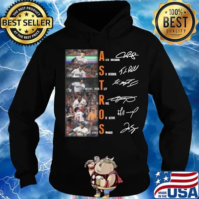 Houston Astros alex bregman josh reddick jose altuve all team signatures s Hoodie