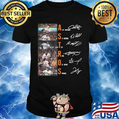 Houston Astros alex bregman josh reddick jose altuve all team signatures shirt