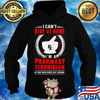 I can't stay at home I'm a pharmacy technician s Hoodie