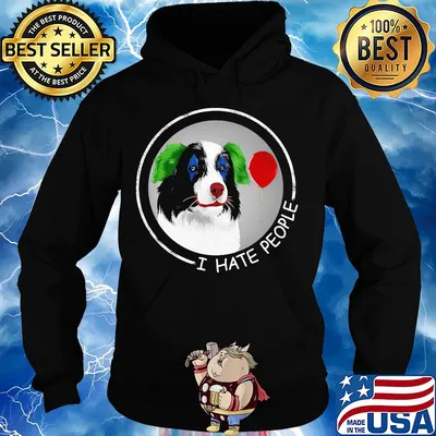 I hate people Companion Dog s Hoodie