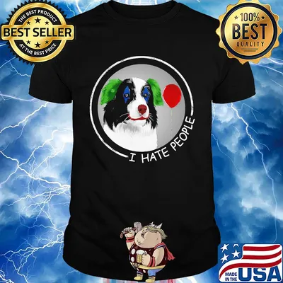 I hate people Companion Dog shirt