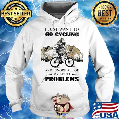 I just want to go cycling and ignore all of my adult problems s Hoodie