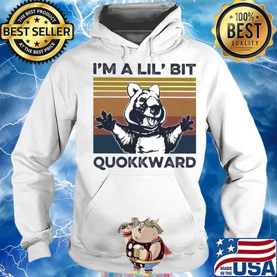 I'm a Lil' bit Quokkward Animal vintage s Hoodie