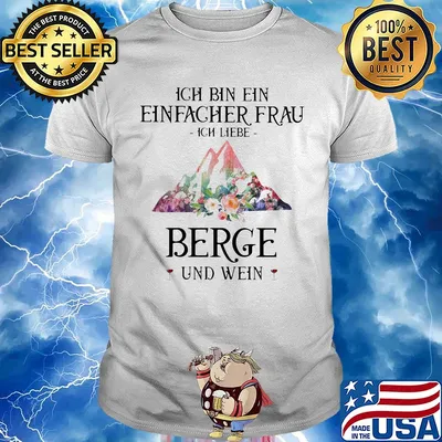 Ich bin ein einfacher frau ich liebe Mountain berge und wein shirt