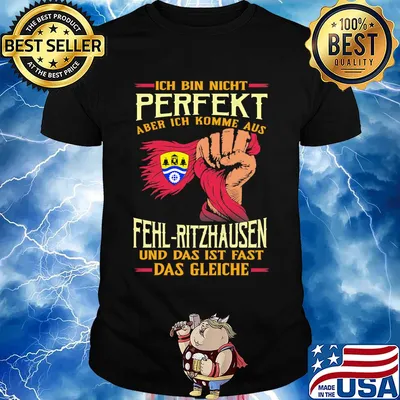 Ich bin nicht perfekt aber ich komme aus fehl-ritzhausen und das ist fast das gleiche shirt