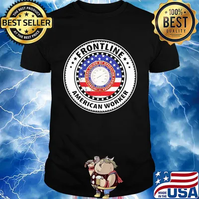 International Union of Operating Engineers Frontline American worker flag veteran shirt