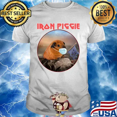 Iron Piggie face mask shirt