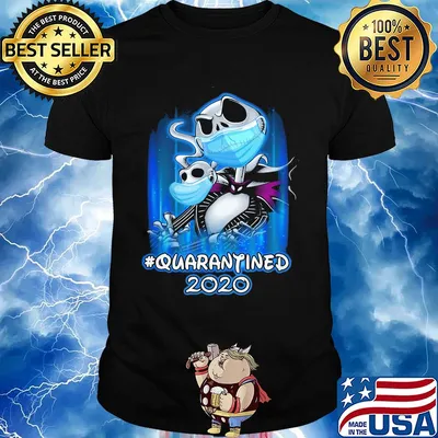 Jack Skellington quarantined 2020 Disney mask Covid-19 shirt