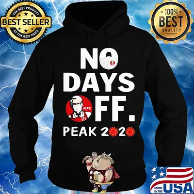 KFC mask no days off peak 2020 virus corona s Hoodie