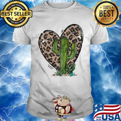 Leopard Heart with Cactus shirt