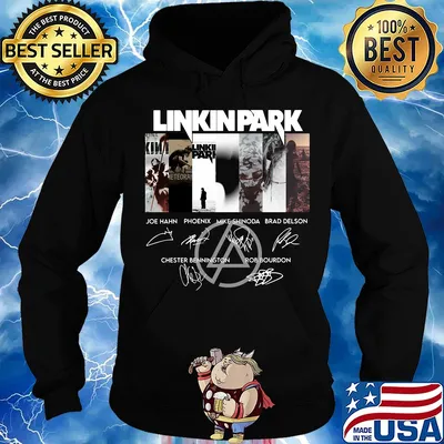 Linkinpark logo joe hahn phoenix mike shinoda brad delson chester bennington rob bourdon signatures s Hoodie