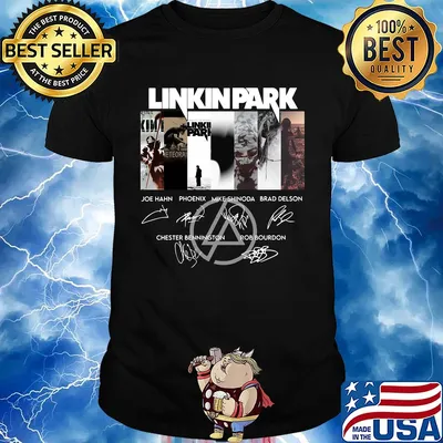 Linkinpark logo joe hahn phoenix mike shinoda brad delson chester bennington rob bourdon signatures shirt