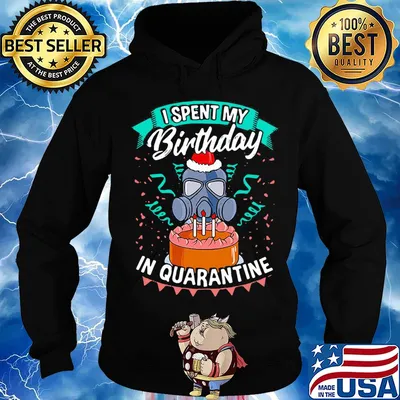 mask I spent my birthday in quarantine s Hoodie