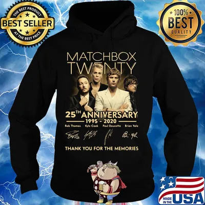 Matchbox twenty 25th anniversary 1995-2020 signatures thank you for the memories s Hoodie