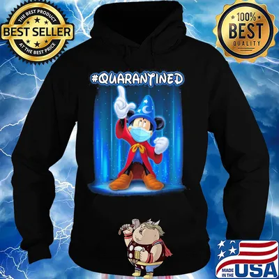 Mickey fantasia quarantined covid-19 s Hoodie
