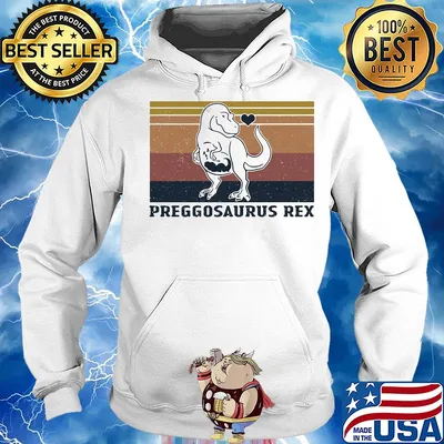 Mother love preggosaurus rex vintage s Hoodie