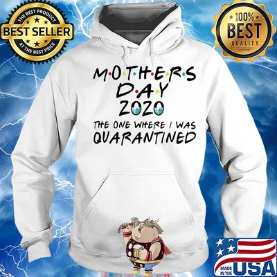 Mothers day 2020 the one where i was quarantined masks covid-19 s Hoodie