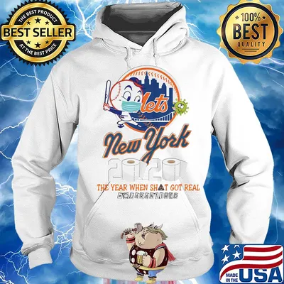 New york mets baseball 2020 the year when shit got real quarantined toilet paper mask covid-19 s Hoodie