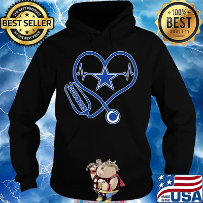 Nurse dallas cowboys stethoscope heart s Hoodie