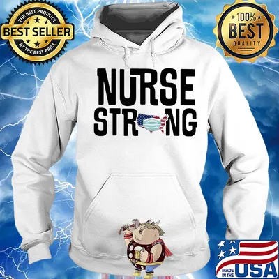 Nurse strong map American flag veteran mask s Hoodie