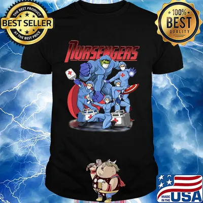 Nursengers hulk thor wonder woman caption shirt
