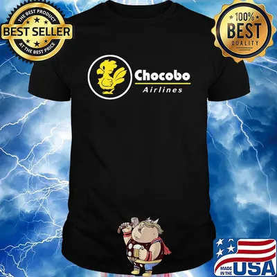 Official chocobo airlines logo shirt