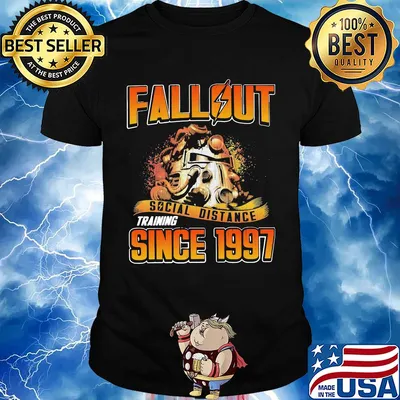 Official Fallout social distance training since 1997 shirt