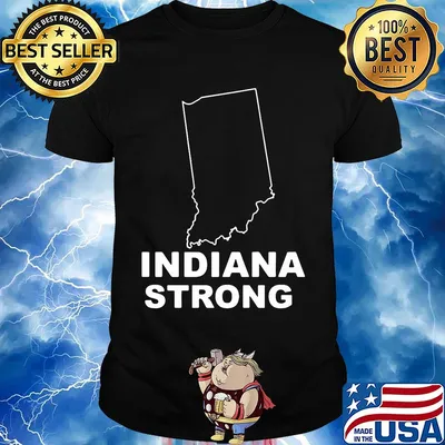 Official Indiana strong map shirt