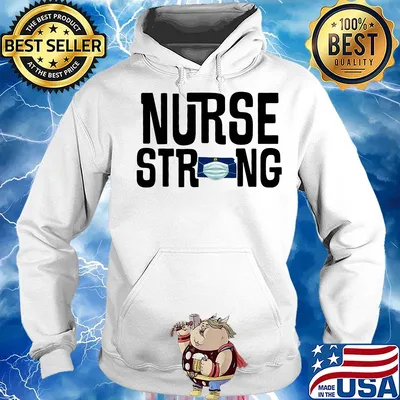 Official Nurse strong mask s Hoodie