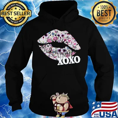 Official Sugar XoXo lip Hippie s Hoodie