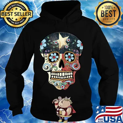 Official texas sugar skull star s Hoodie