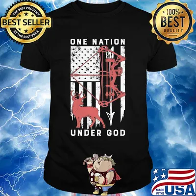 One nation under god American flag veteran shirt