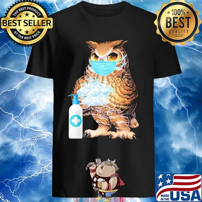 Owl Washing Hands Covid-19 shirt