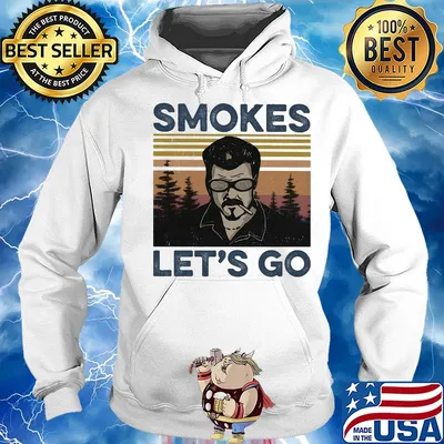 Park boys smokes let's go vintage s Hoodie
