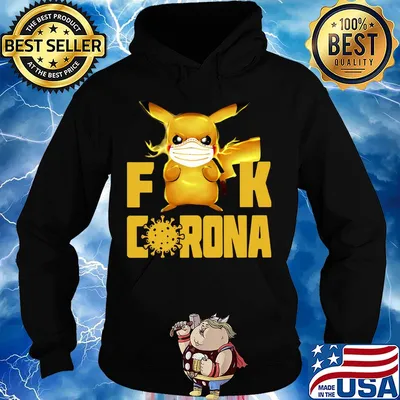 Pikachu mask fuck corona s Hoodie