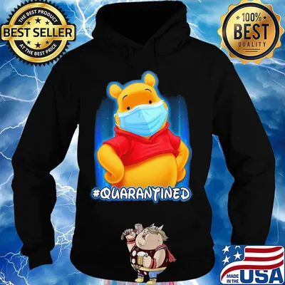 Pooh bear quarantined Covid-19 s Hoodie
