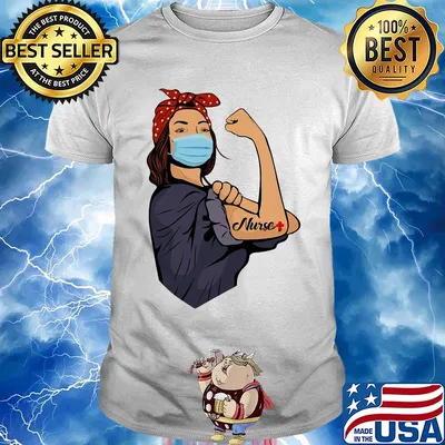 Pop Art Sexy Strong Woman Nurse shirt