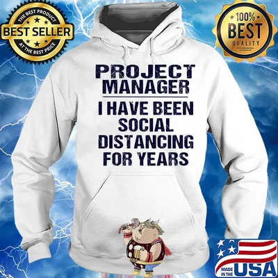Project manager I have been social distancing for years s Hoodie