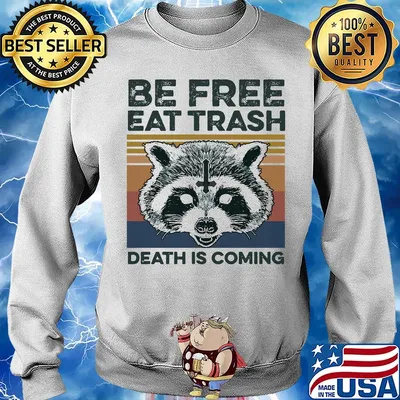 Raccoon Be free eat trash death is coming vintage shirt