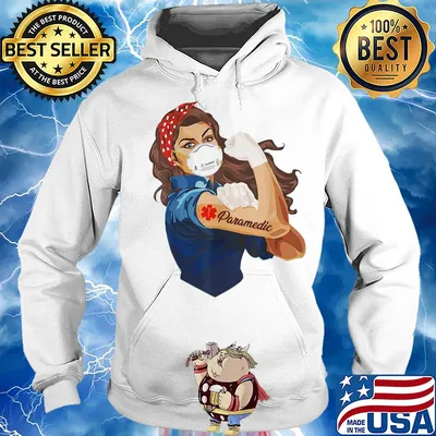 Rosie the Riveter pandemic mask s Hoodie