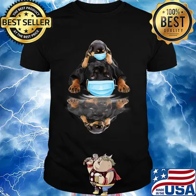 Rottweilers mask water mirror shirt