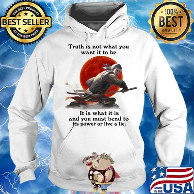 Shadow fight truth is not what you want it to be it is what it is and you must bend to its power or live a lie s Hoodie