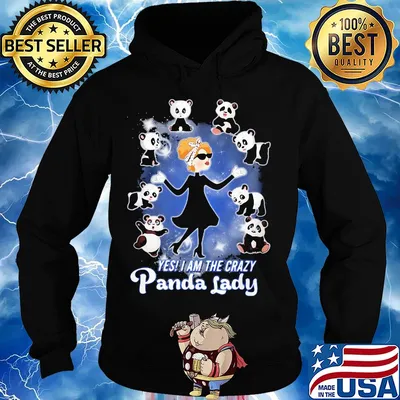 She Yes I am the crazy panda lady s Hoodie