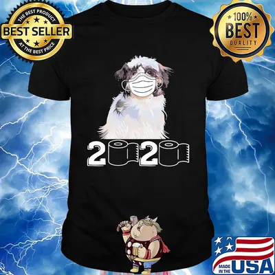 Shih Tzu mask 2020 toilet paper shirt