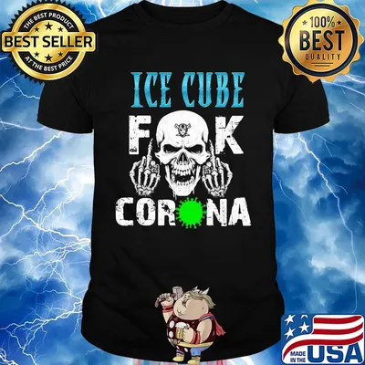 Skull ice cube fuck coronavirus shirt