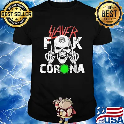 Skull slayer fuck coronavirus 2020 shirt