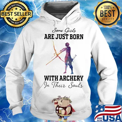 Some girl are just born with archery in their souls s Hoodie
