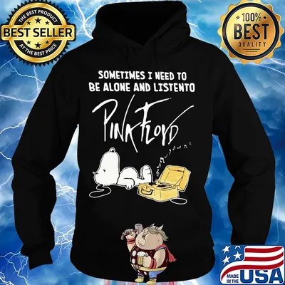 Sometime I need to be alone and listen to Pink Floyd Snoopy s Hoodie